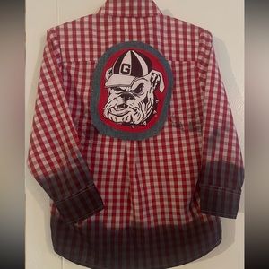 UGA Toddler Button Down Shirt